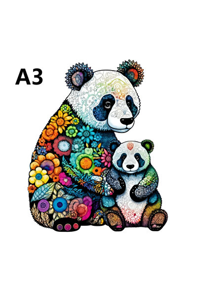 Choice لغز خشبي بنمط باندا لطيف M133-A3، أشكال حيوانية غير منتظمة، ألعاب تخفي...