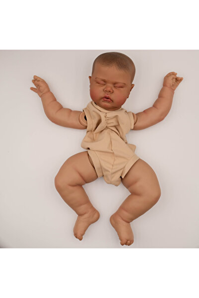 Choice دمية بيضاء 60 سم NPK 24 بوصة مطلية بالطلاء المخلل ومجموعة بشرة داكنة و...