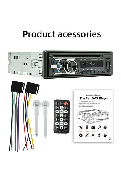 Choice Swm 5015 Bqcc 1 Din Universal Car Dvd/cd/vcd Player Ai Voice Bt Usb Tf Aux Input Rds Radio Locate A