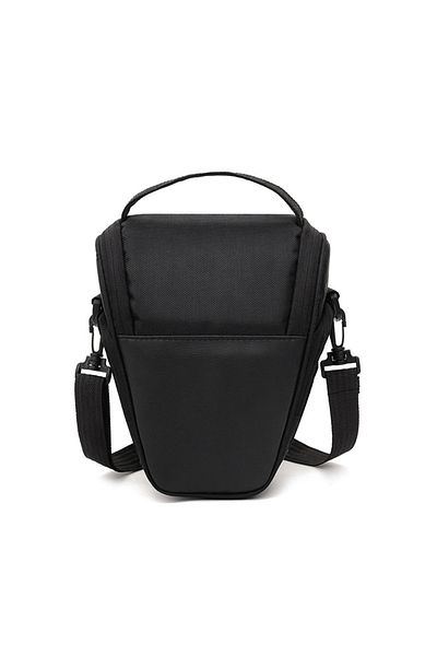 XMSJ Black Slr Digital Camera Bag Nylon Shoulder Bag Photographic Equipment Bag Waterproof Camera Bag Mic