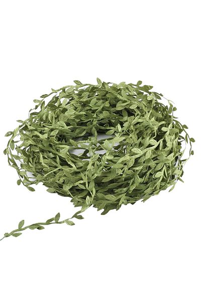 Choice X8539-1a-gn 40m Artificial Vines Fake Hanging Plants Leaf Ribbon Trim Simulation Foliage Rattan Wedd