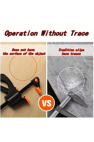 Choice 2pcs 4' Woodworking Clamp 1/2pcs Set Fixed Type Quick Ratchet Release Speed Extruded Nylon Work Bar