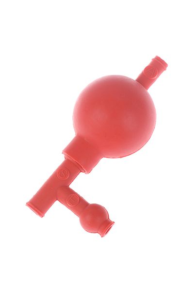 Choice Red 1pc Lab Professional Rubber Suction Bulb Safe Pressure Quantitative Pipette Filler 3 Valves Lab