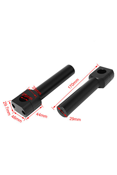 Choice1 حامل رفع مقود دراجة نارية أسود مقاس 25 مم، محول مشبك مقود دراجة نارية...