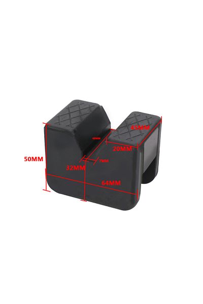 Choice black Car Repair Tools Slotted Jack Pad Rubber Car Lift Jack Stand Frame Rail Adapter