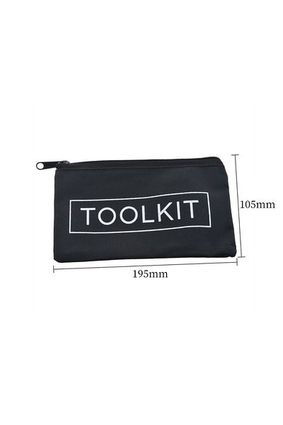 Choice Black-195x105mm Zipper Canvas Oxford Hardware Toolkit Bag Waterproof Storage Organizer Multifunction