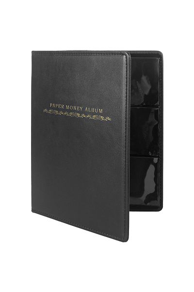 Choice Black Banknote World Currency Collection Album, Dollar Bill Holders For Collectors, Classic Paper Mo