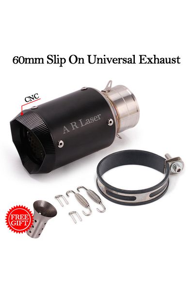 Choice Type A With Laser 60mm Slip On Universal Motorcycle Gp Exhaust Cnc Carbon Fiber Db Killer Escape Muf