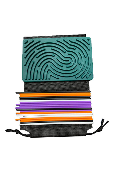 Choice لوحة أنشطة حسية باللون الأخضر العسكري، لعبة تهدئة من السيليكون، تساعد ...