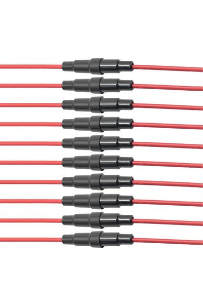 Choice 10pcs 5x20mm 10-100pc Quick Impact Glass Fuse Holder Preventing Short Circuits Wire Line Holder 5x20