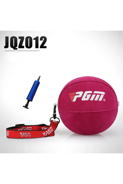 Choice جهاز تدريب الكرة الذكي القابل للنفخ للجولف من PGM باللون الأحمر، جهاز تصحيح وضعية الذراع القابل للتأرجح، مساعد تصحيح وضعية الجسم