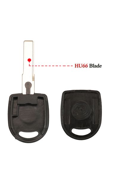 jingyuqin Hu66 Type1 10pcs/lot For Vw Transponder Key Shell Case Car Key Blank For Passat B5 Voayage