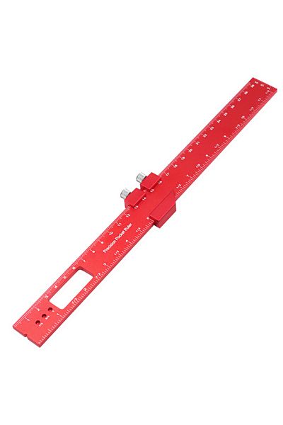 Choice 300mm Aluminum Positioning Ruler Woodworking Ruler Scribing Ruler Angle Ruler 16/20/30cm Measuring T