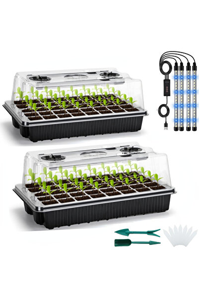 Choice مجموعة صينية إنبات البذور، مزودة بمجموعة بدء إنبات البذور ذات القبة ال...