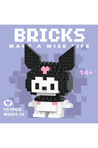 Choice Sanrio Hello Kitty Kuromi Building Blocks Kuromi Cinnamoroll Pochacco Mini Puzzle Assembly Toy Br...