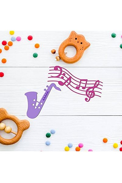 Choice Musical Instrument Piano Guitar Cutting Dies For Music Lover Western Instruments Embossing Stenci...
