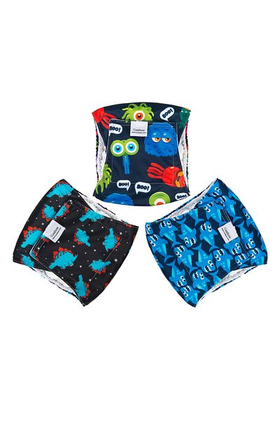 Choice S Dm07 (3PCS PER PACK) Cutebone Reusable Male Dog Diapers Washable Dog Belly Bands For Male Dogs Wra