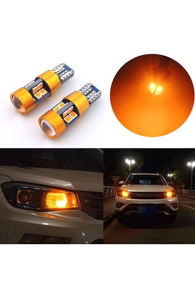 Choice 2 قطعة سيارة T10 12 فولت LED إشارة ضوء برتقالي كهرماني ضوء موقف وقوف السيارات أضواء المدينة T10 168 194 282...