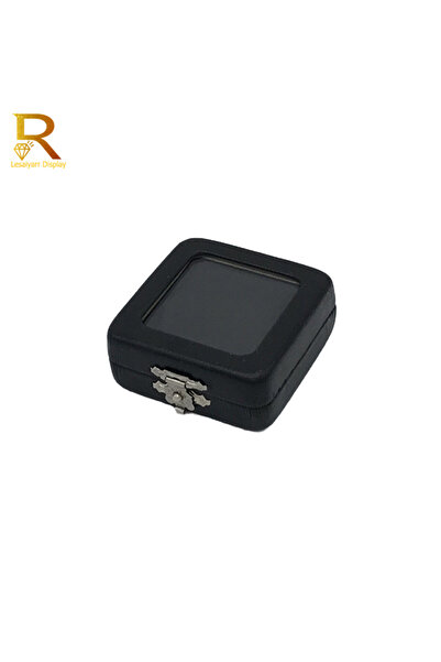 Choice صندوق عرض ألماس فضفاض أسود عالي الجودة، حافظة من جلد البولي يوريثان، ص...