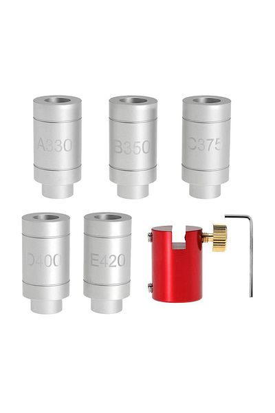 Choice 01 Gauge Body With 5 Bushing Set Load Headspace Gauge Kit For A330, B350, C375, D400, E420 For Check