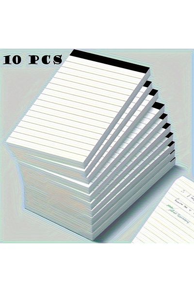 Choice 10pcs 10pack Durable Writing Pad With Padding 30 Sheets Per Page Perfect For Taking Notes At School,