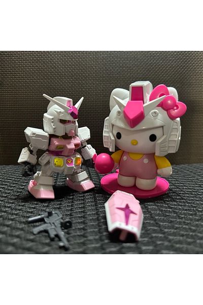 Choice Pink Gaogao Rx-78-2 Hellos Kittys Sd Sdcs Ex Assembly Model Ex-standard Movable Joints Collectible R