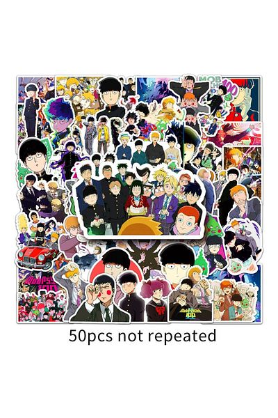 Choice Dmtz040 50pcs Japanese Anime Mob Psycho 100 Series Stickers Suitable For Motorcycle Luggage Book Wat
