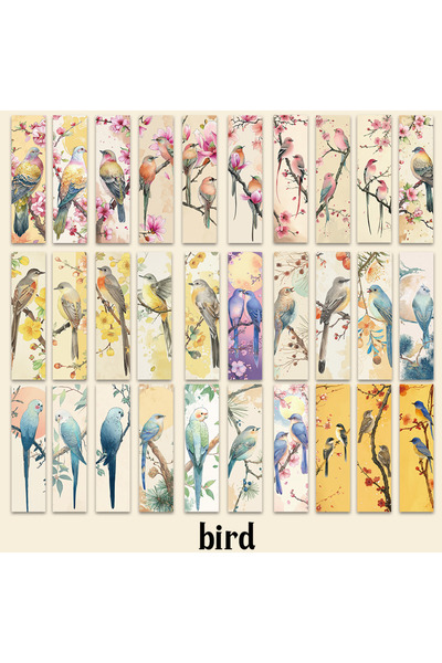 Choice 30 قطعة، عبوة واحدة/30 قطعة، علامة مرجعية لطيفة على شكل طائر عصفور عقع...