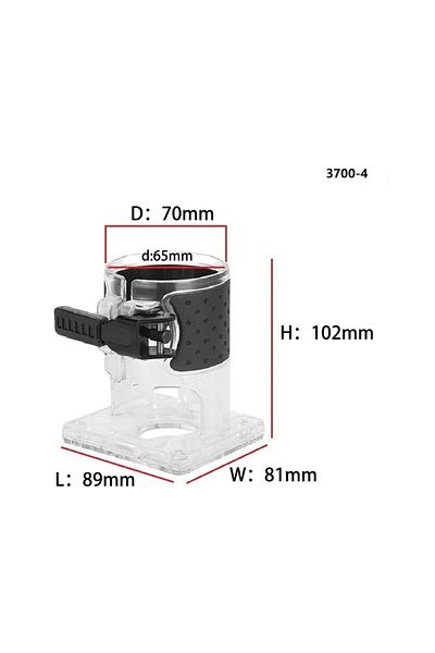 YOMO 3700-4 Quick Install Trimmer Base Plastic Base Board Woodworking Edge Cutter For Makita Electric Tri