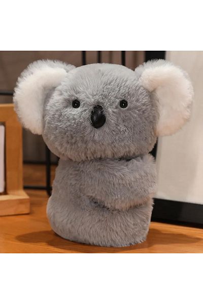 Choice Creative Stuffed Animals Raccoon Fox Husky Cat Monkey Papa Circle Toy Wrapped Around Arm Doll Toy...