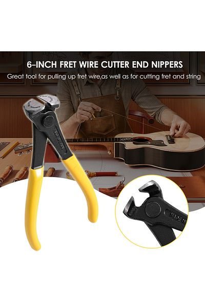 Choice Muspor MX0361D 6-inch Fret Wire Cutter End Nippers Guitar Fret Wire End Cutting Pliers Nipper Pul...
