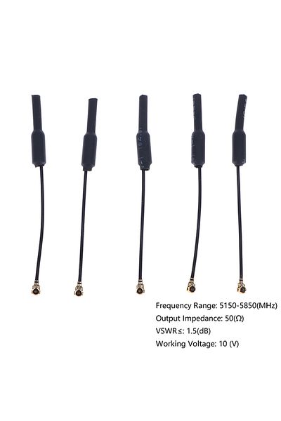 Choice Black 5 Pcs 5.8g 3db Ufl Ipex Omni Directional Brass Soft Fpv Antenna For Rc Fpv Quadcopter Racing F