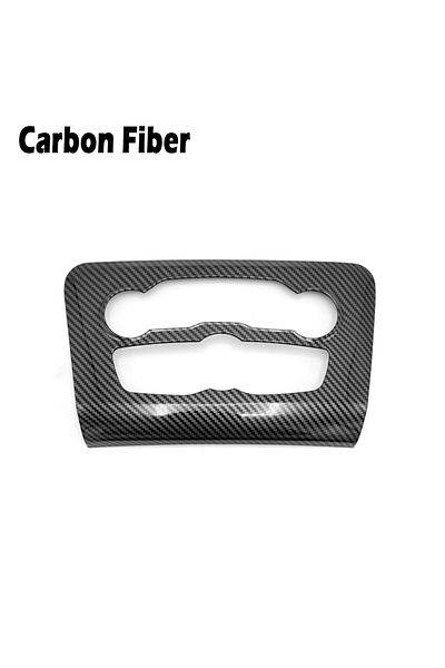 Choice Black Carbon Car Central Control Console Air Condition Tirm Panel Cover Sticker Carbon Fiber For Dod
