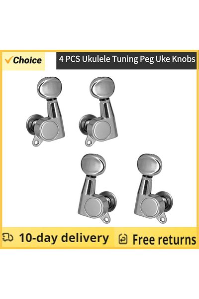Choice 4 PCS Ukulele Tuning Peg Uke Knobs 1:15 Closed Style Tuners Tuning Key for 4 String Ukelele