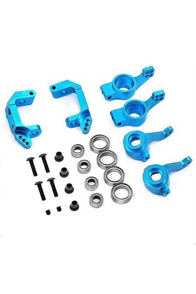Choice Blue Hsp 1/10 Aluminum Alloy Steering Combination Upgrade Kit 102010 102011 102012 102068 Ball Beari