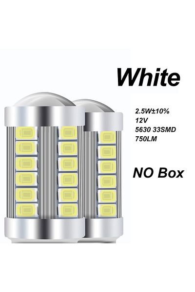 Choice 1156 Ba15s P21w أبيض 2x 1156 Ba15s P21w 1157 P21/5w Bay15d Bau15s Py21w T20 7443 7440 3157 LED Car
