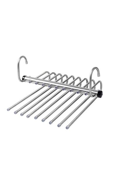 Choice علاقة بنطلونات من الفولاذ المقاوم للصدأ مكونة من 9 طبقات، منظمات خزانة...