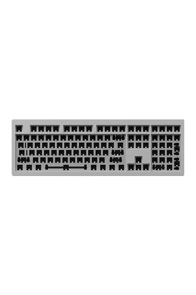 Choice مجموعة لوحة مفاتيح ميكانيكية Akko Monsgeek M5w فضية اللون، 108 مفتاحًا، 100% RGB، قابلة للتبديل السريع، USB Type-c/2.4g/bt5