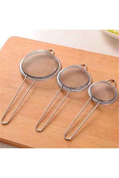 Choice 3 قطع من مصفاة عصير وحليب الصويا المصنوعة من الفولاذ المقاوم للصدأ مع شبكة زيت فائقة الدقة لصيد الزلابية