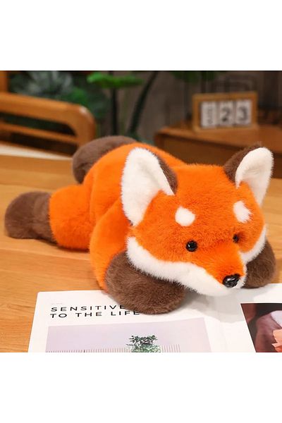 Choice 30cm Fox 30-60cm New Stuffed Anime Figure Doll Turned Red Panda Plushie Doll Fluffy Hair Red Raccoon