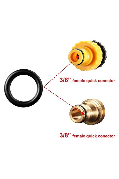 Choice 40Pcs 3/8 O-Rings For Pressure Washer Hose Quick Disconnect Garden Irrigation Tool Accessories Re...