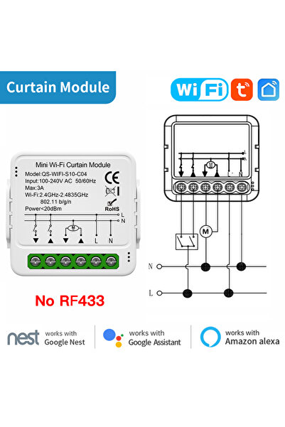 Choice1 ستارة واي فاي (رقم 433 وحدة تبديل ستارة تويا واي فاي زيجبي Rf433mhz، ...