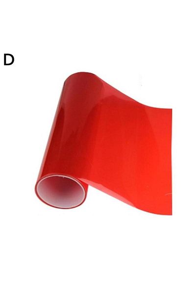 Choice D Red Car Light Headlight Taillight Tint Vinyl Film Sticker Sheet Fog Light Rear Lamp Taillight Tin.
