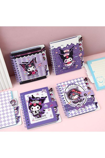 Choice Random One Random One Sanrio Kuromi Coil Notebook Cartoon Colour Printing Notebook Notepad Portable