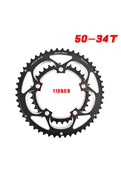 Choice 110BCD 50-34T GOLDIX 110BCD سلسلة دراجة قرص مزدوج 50-34T لمجموعة مرفق ...