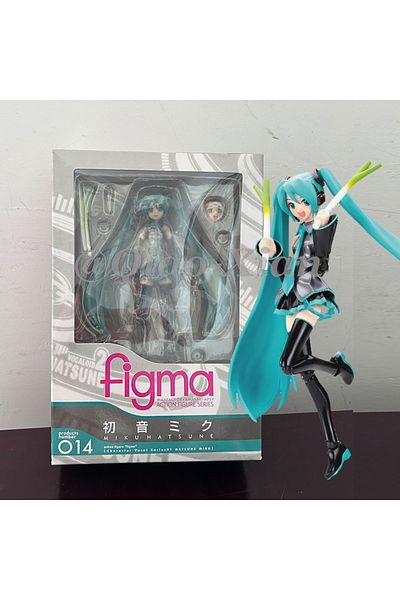 Choice 14cm Anime Hatsune Miku Figma 014 Joint Movable Face Change Boxed Doll PVC Action Figure Cute Mod...