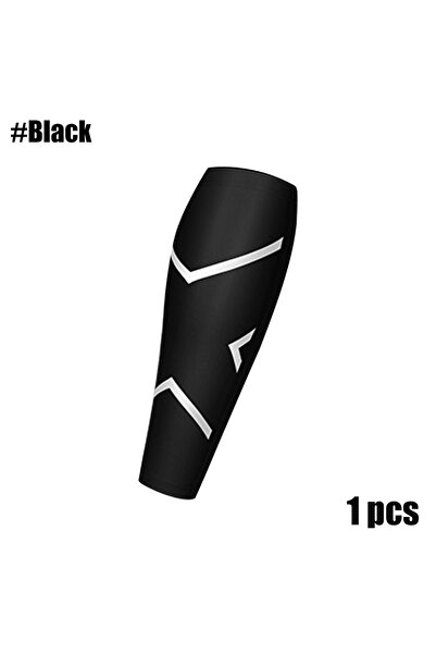 Choice M 1PC واقي ساق أسود 1PC أكمام ضغط الساق للرجال والنساء - كم ضغط الساق - قدم