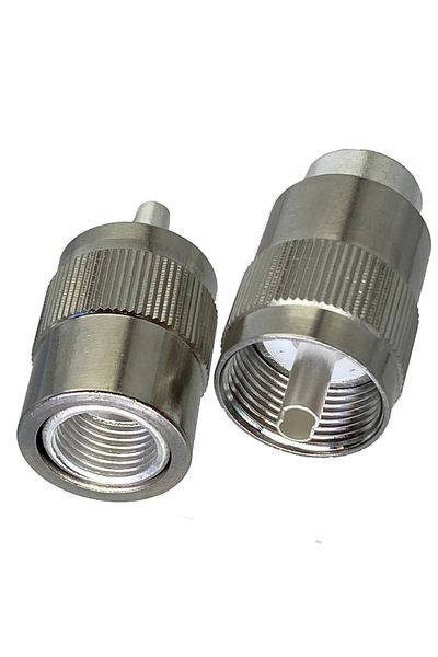Choice 1pcs UHF PL259 Male Screwed Coupling Connector Solder RG8 LMR400 RG213 7D-FB Cable Straight New