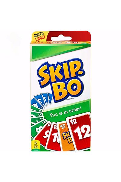 Choice White Mattel Games Uno:skip Bo Card Game Multiplayer Card Game Family Party Games Toys Kids Toy