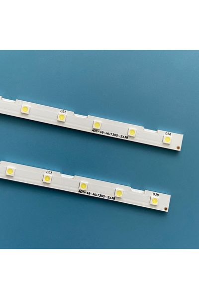 Choice شريط LED (2) لتلفزيون سامسونج UE49RU7300 UE49NU7105 UE49NU7105K UE49NU7670U UE49NU7020 UE49NU7400 BN96-...